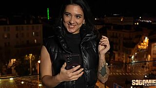 young brunette lena from marseille loves hard anal sex with small tits