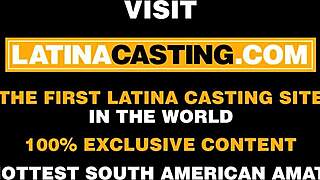 Latina casting features tiny 18+ bikini model smashed in real audition