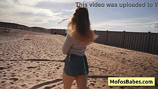 natural busty blonde sahara skye sucks charles dera's cock wet in the car by the beach