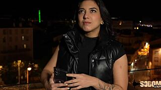 young brunette lena from marseille loves hard anal sex with small tits