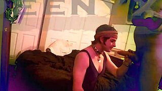 deenyx and his crossdressing lover suck monster cocks