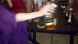 I watch my sexy wife begin her cuckold evening with blowjobs and fucking