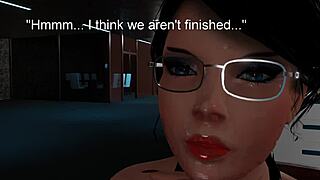 Wbe - office bitch in hardcore cumshot at work.