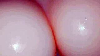 trying my silicone toy on my big ass