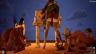 wildlife orgy in hentai anime group