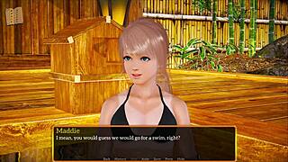 blonde family game night with new members chatting casually