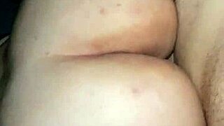 Chubby ass creampie while husband is away