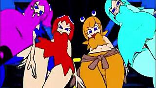 why are the pacman ghost girls dancing in three phases?