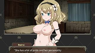 Horny Azel in Lewdcrest: Big Boobs and Monster Cock Action