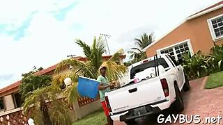 Two Gay Hunks Share Emotional Blowjob And Sucking Before Sex.