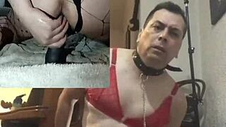 Gay prostitute in USA uses two big dildos on camera