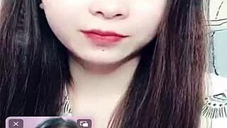 Jin Xinh Bunny live show with full face chat