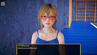 in my new family episode 498, the blonde plays a game with small tits and excitement.