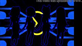 why are the pacman ghost girls dancing in three phases?