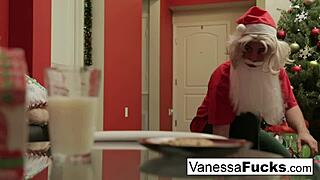 vanessa says, 'santa, fuck my tight wet pussy'