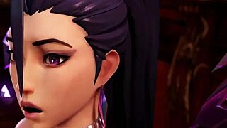 KDA Kaisa Teases Two Big Cocks