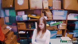 Doll Looking Teen Bareback Table Fucked By Fake Shop Manager