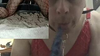 Gay prostitute in USA uses two big dildos on camera