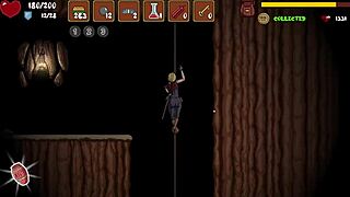 hailey's on a treasure adventure getting fucked in anal and pussy in this hentai game part 1