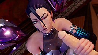 KDA Kaisa Teases Two Big Cocks