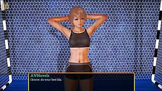 in my new family episode 498, the blonde plays a game with small tits and excitement.