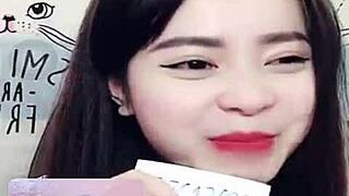 Jin Xinh Bunny live show with full face chat