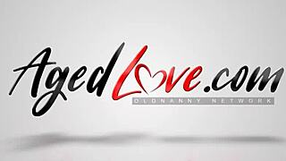 Redhead mature woman and horny man in agedlove scene