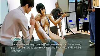 I explore Academy 150 in this hentai game.