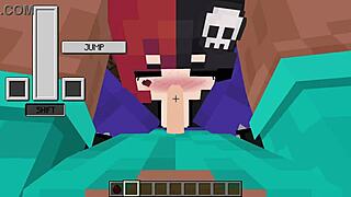 Ellie gets a deepthroat facial in this porn video