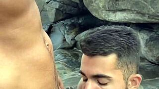 fucking on the rocks at abrico beach, amateurs having gay sex