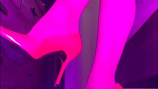 Stilettos In Stockings! Sexy High Heel Dangling By Paulette Lerouge