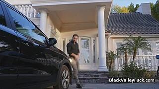 big tit black drilled hard by white