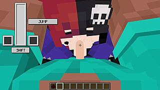 Ellie gets a deepthroat facial in this porn video