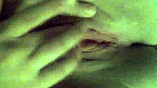 girlfriend fingers her wet pussy