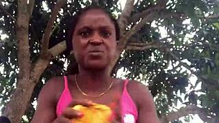 Crazybitch loves to unbox packaged infront of strangers