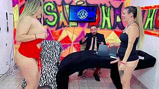 Suzy shares her ass with DJ in sheer outfit