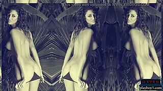 Perfect argentinian model strips from small bikini