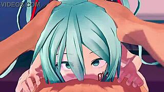 Watch miku blowjob animation cum in mouth by nubilia!!