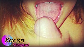 Three Hot Cumshots Land on My Tongue!
