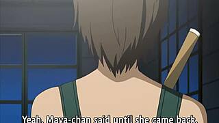 Teen lesbian gets rough threesome with step brother, sucking big cock in uncensored hentai