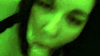 Big tits gags on my cock before she get cum facial