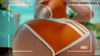 overwatch tracer rides cock at the beach