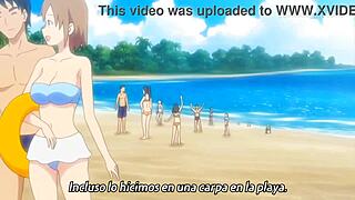 Pretty Blonde Girl On The Beach Hentai