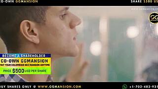 beautiful latina girl with big tits sucks cute brunette pussy in hot lesbian action 😍