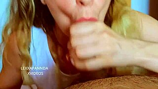 My stepsister with green eyes gives me an incredible blowjob