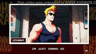 Johnny Bravo's Monster Cock Sucked Outdoors