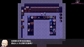 female knight gets her chest attacked by companions in this hentai