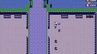 female knight gets her chest attacked by companions in this hentai