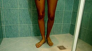 fetish center pee in the shower - nasty amateur content