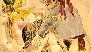 what secrets does this vintage erotic illustration hide?